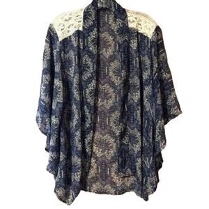 JWK Open Front Lightweight Cardigan | Women's Size Large